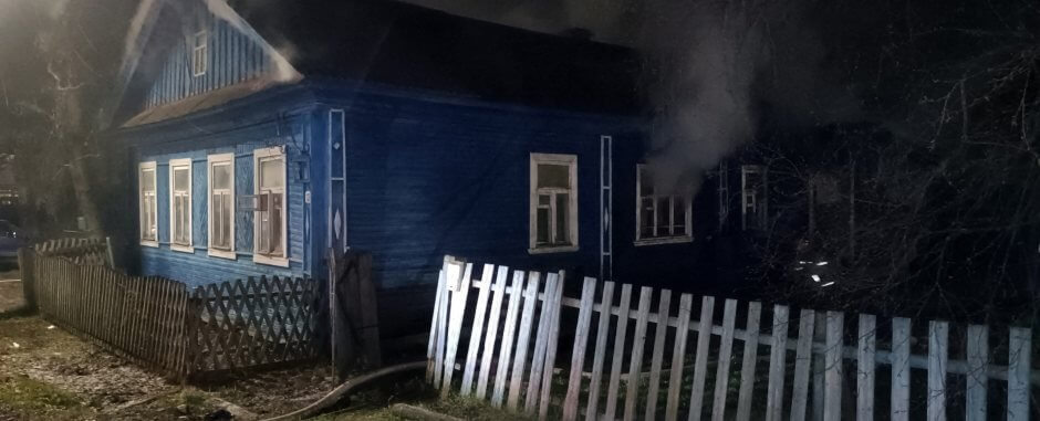 Труп мужчины обнаружили после тушения пожара в Вытегре