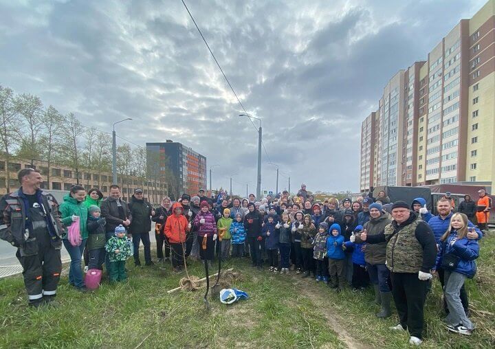 "Сад памяти" заложили на Белозерском шоссе в Вологде