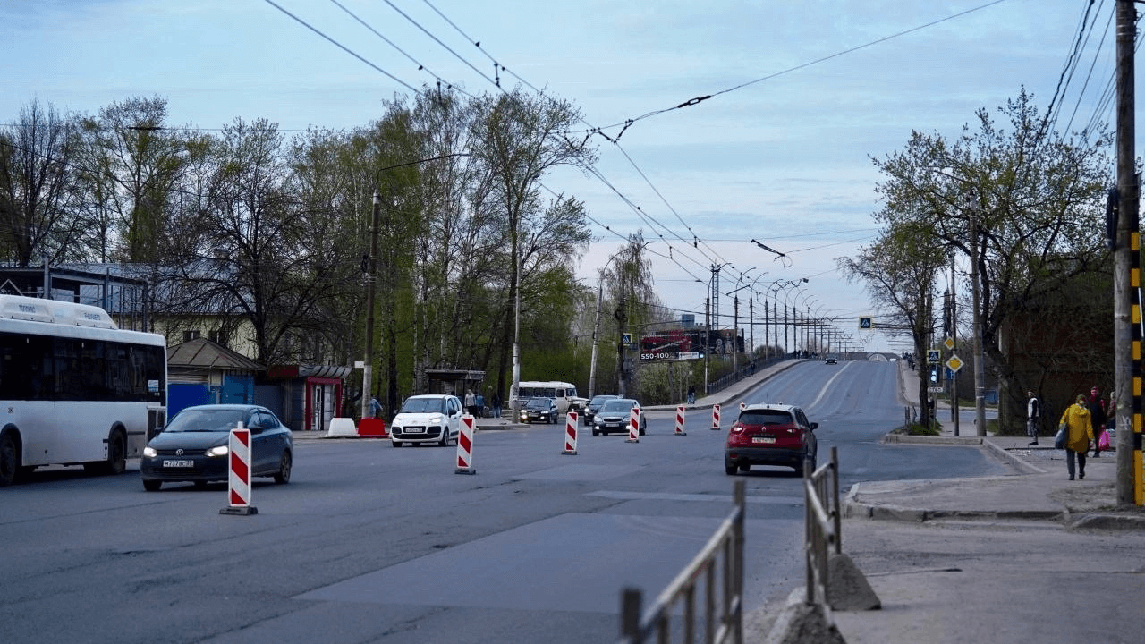 В Вологде ремонтируют Пошехонское шоссе