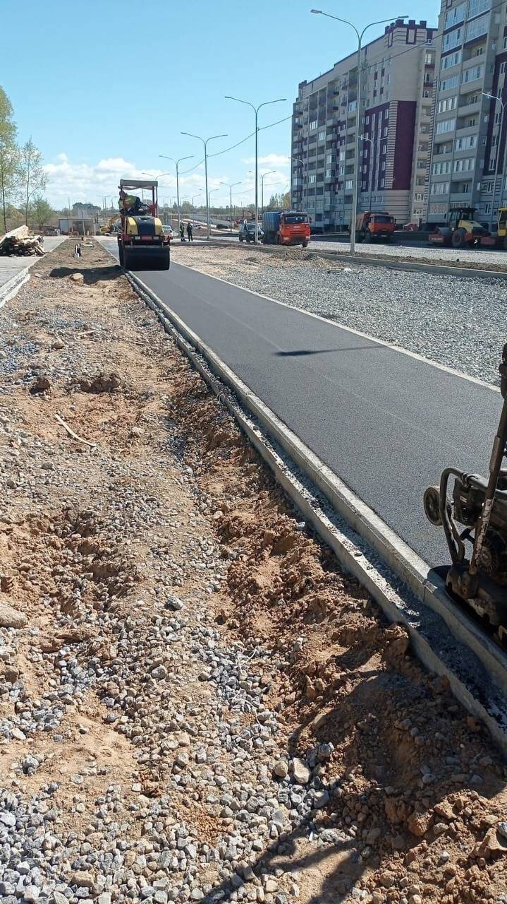 В Вологде асфальтируют тротуары на улице Новгородской » Онлайн Вологда - о  том, чем живет Вологда